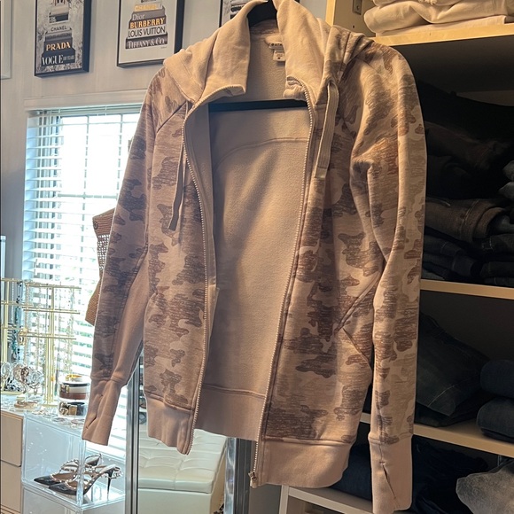 Athleta Tops - Athleta Gray Camo Hoodie